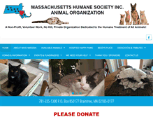 Tablet Screenshot of masshumane.org